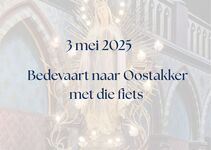 Bedevaart met de fiets  naar Oostakker op 3 mei 2025.